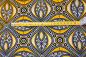 Preview: YELLOW MOSAIC Afrikanischer Wax Print Stoff